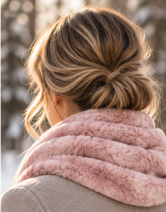 Rosewater Minky Infinity Scarf – Soft Handmade Scarf for Fall & Winter